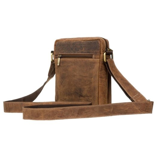 Men's Leather Crossbody Bag Peterson PTN 250586-NSH