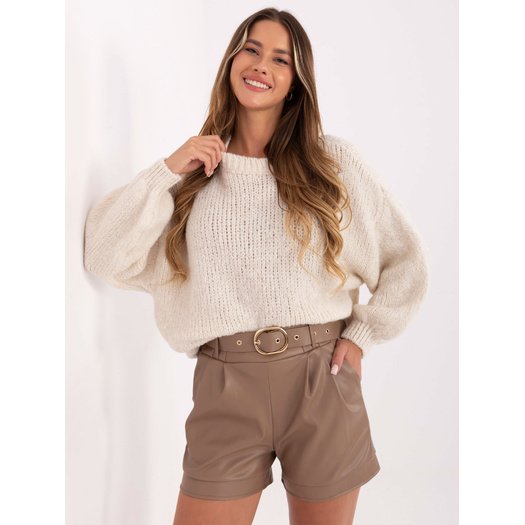 Szorty-IT-SN-FL8701.97-ciemny bezowy 3