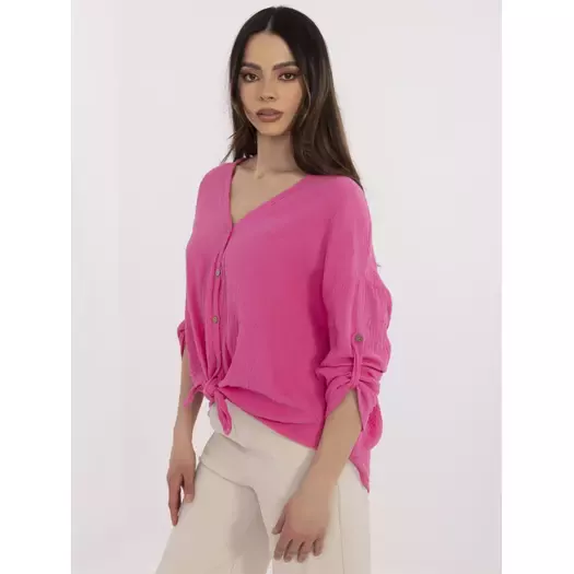 Koszula-DHJ-KS-25108.60P-fluo różowy