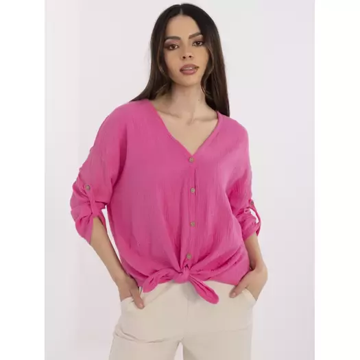 Koszula-DHJ-KS-25108.60P-fluo różowy
