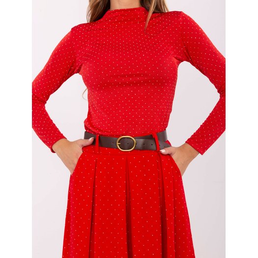 Spódnica-DHJ-SD-19720-1.32-czerwony 2