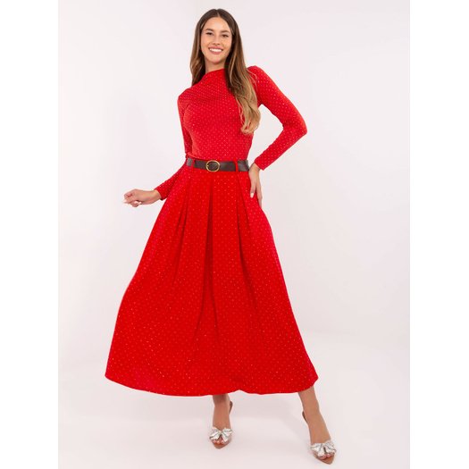 Spódnica-DHJ-SD-19720-1.32-czerwony