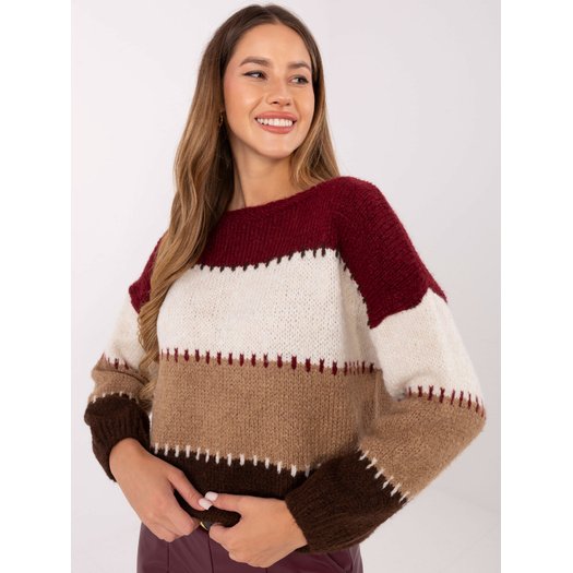 Sweter-MI-SW-2309.95-bordowy 3