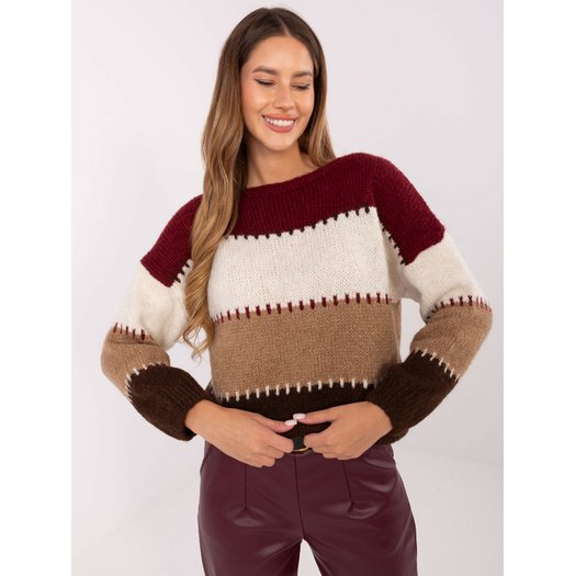 Sweter-MI-SW-2309.95-bordowy 2