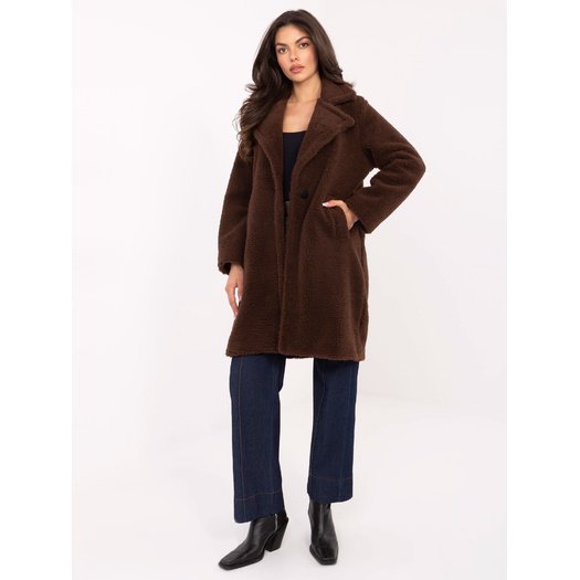 Płaszcz-IT-PL-88121.01P-brązowy 2