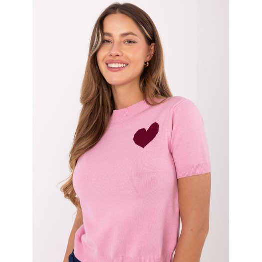 Sweter-IT-SW-93007.26-różowy 1