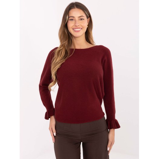Sweter-IT-SW-99717.89-bordowy