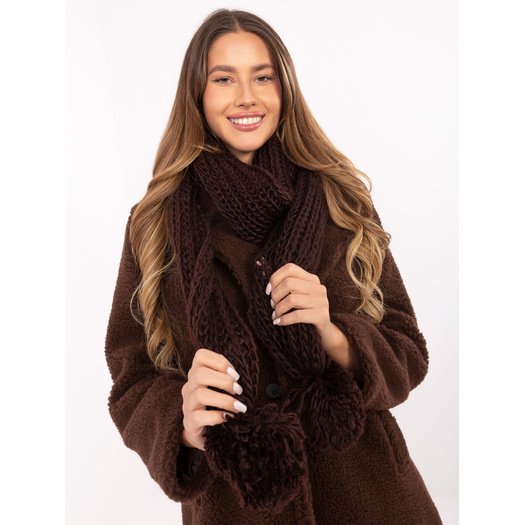 Szalik-AT-SZ-S-2203.87-ciemny brązowy 1