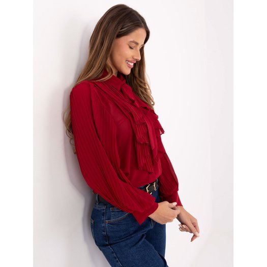 Koszula-MI-KS-A2818.09-bordowy 2 Koszula-MI-KS-A2818.09-bordowy 2