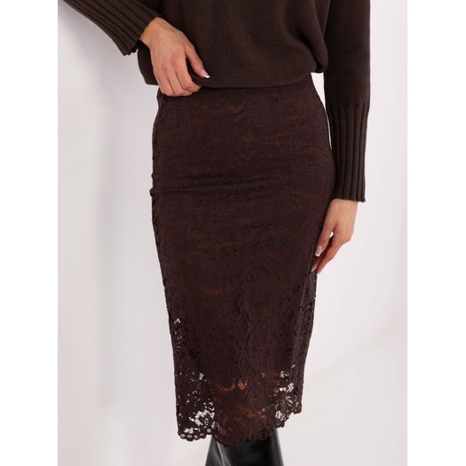 Spódnica-MI-SD-G9139.33-ciemny brązowy 3