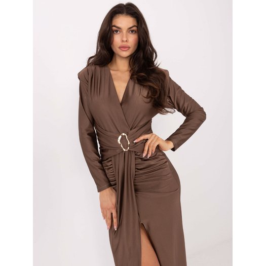 Sukienka-IT-SK-21625.84-ciemny bezowy 3