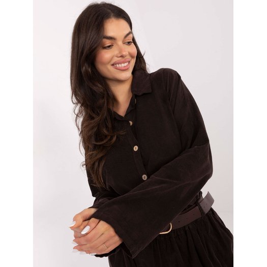 Koszula-IT-KS-22390.81-ciemny brązowy 4