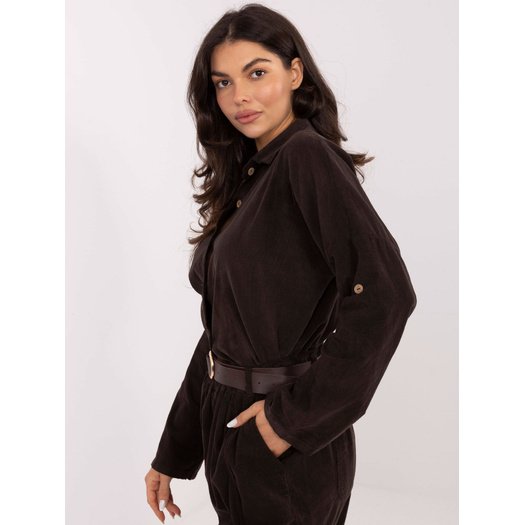 Koszula-IT-KS-22390.81-ciemny brązowy