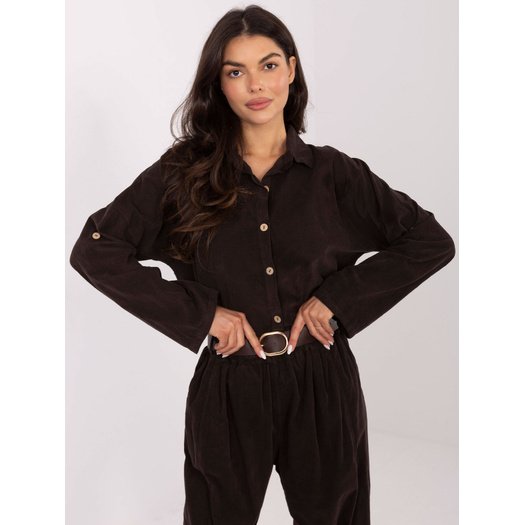 Koszula-IT-KS-22390.81-ciemny brązowy 3