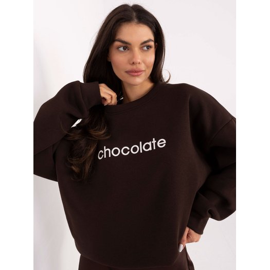 Bluza-RV-BL-A1036.22-ciemny brązowy