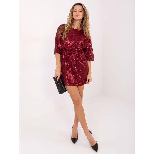 Sukienka-MI-SK-69514.69-bordowy 1