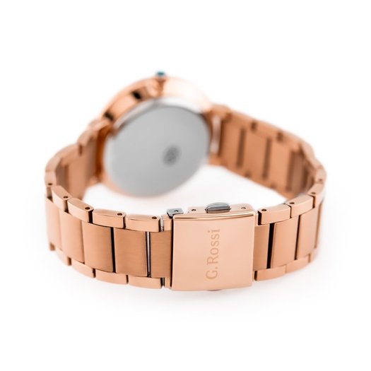 G. ROSSI WATCH - 11155B2-3D3 (zg784e) r.gold + BOX