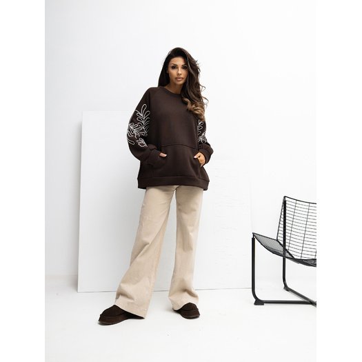 Bluza-RV-BL-A1042.25-ciemny brązowy 1