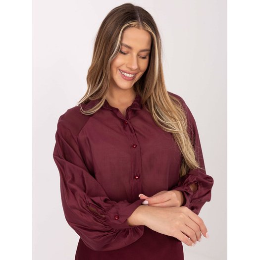 Koszula-IT-KS-28979.63-bordowy