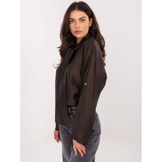 Koszula-IT-KS-28978.22-ciemny brązowy