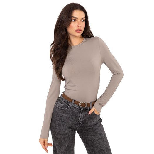 Bluzka-D12099M02788A-ciemny bezowy 5