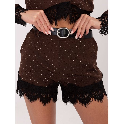 Szorty-IT-SN-FL9965.88-ciemny brązowy 2
