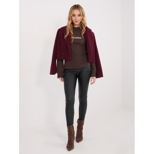 Bluzka-RV-BZ-A1051.96-ciemny brązowy