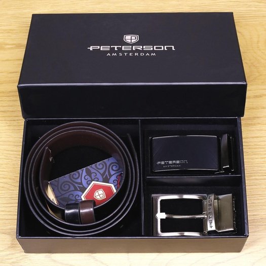Diržo dovanų rinkinys vyrams Peterson PTN KL-B003-S001-D