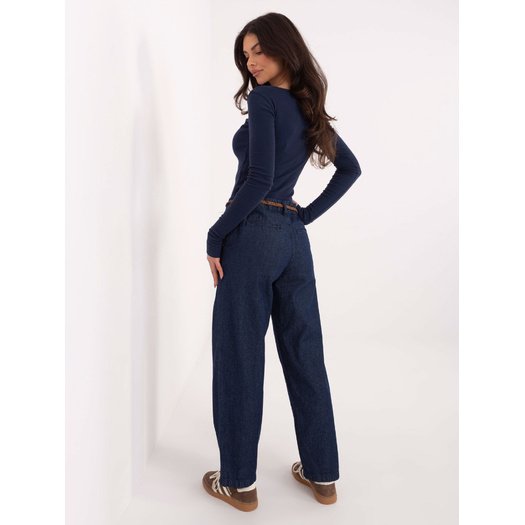 Spodnie-D80038BB62630D311-granatowy