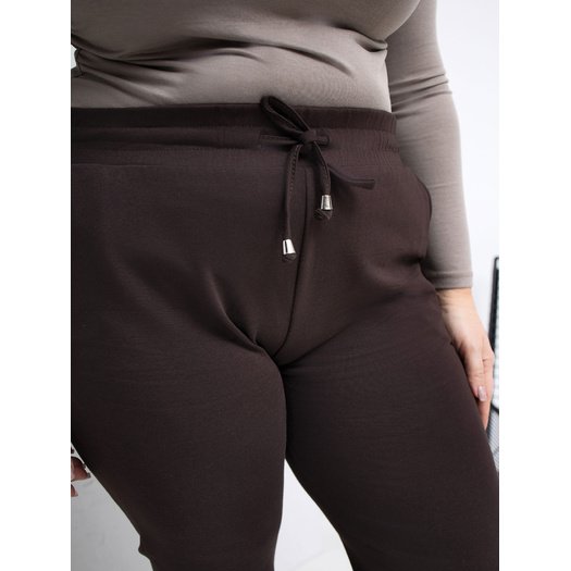 Spodnie dresowe-RV-DR-6301.88-ciemny brązowy 3