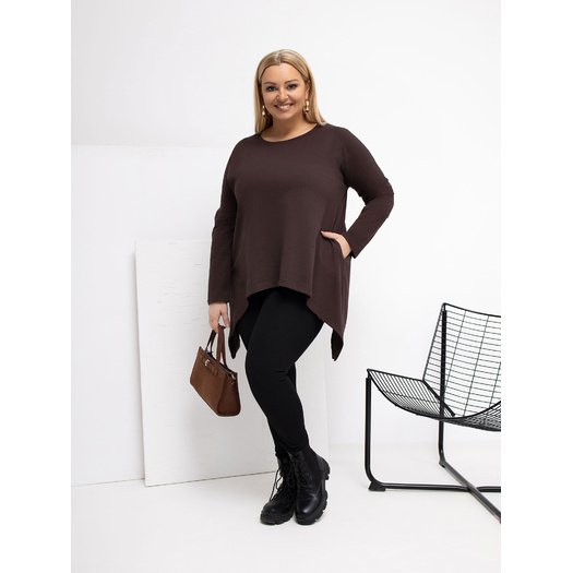 Bluzka-RV-BZ-5031.06X-ciemny brązowy 3