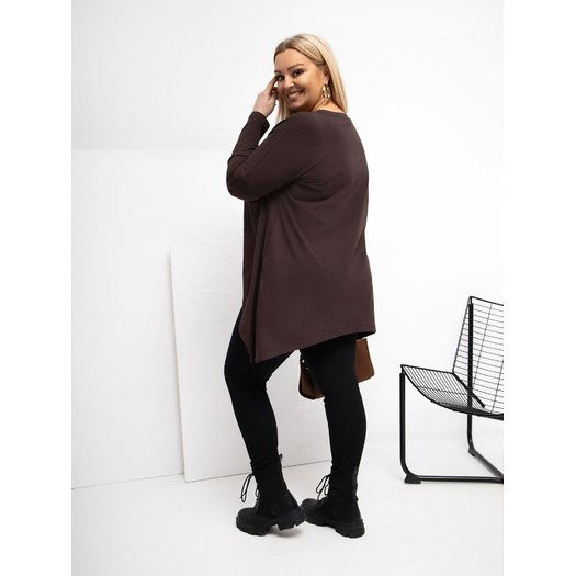 Bluzka-RV-BZ-5031.06X-ciemny brązowy 2