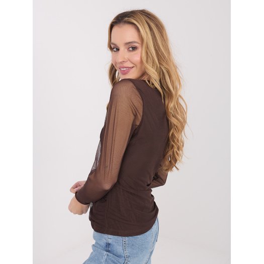 Bluzka-IT-BZ-21915.57-ciemny brązowy 1