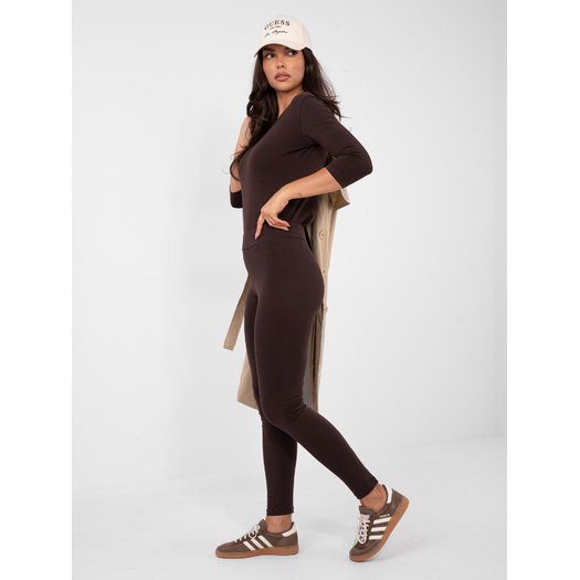 Leginsy-RV-LG-2850.20P-ciemny brązowy