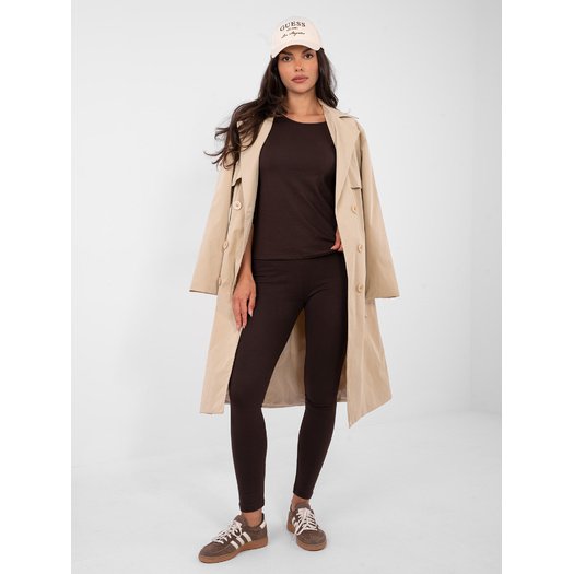 Leginsy-RV-LG-2850.20P-ciemny brązowy 2