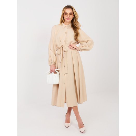 Sukienka-LK-SK-510018.91-beżowy 4