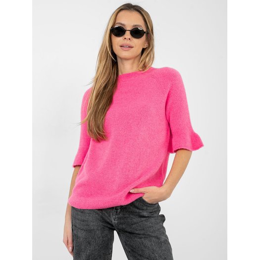 Sweter-MI-SW-1901.66-ciemny r&oacute;żowy