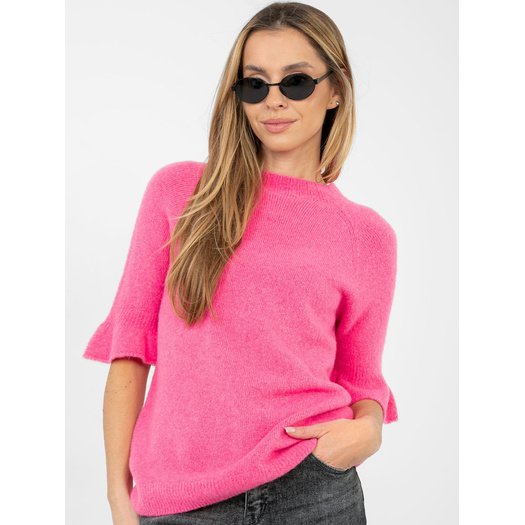 Sweter-MI-SW-1901.66-ciemny r&oacute;żowy 2