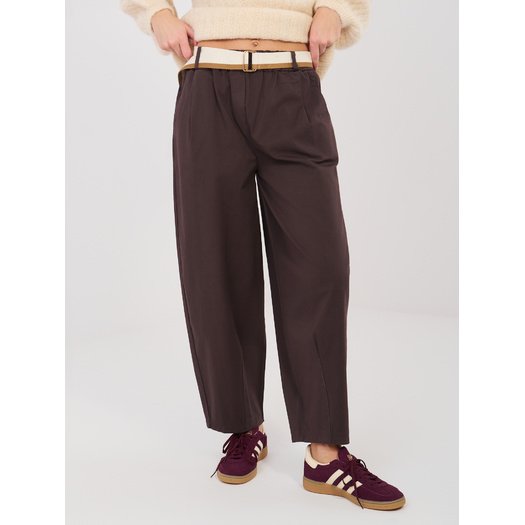 Spodnie-IT-SP-FL10125.78-ciemny brązowy 2