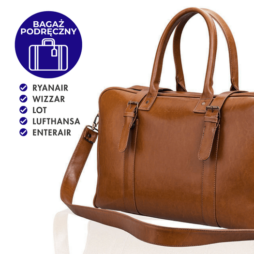 Vyriškas odinis krepšys HAMILTON -  Vintažinė ruda 1