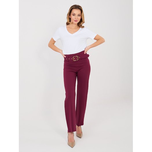 Spodnie-IT-SP-FL7371.93-ciemny czerwony