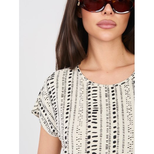 T-shirt-D12110M02646F-jasny beżowy 4