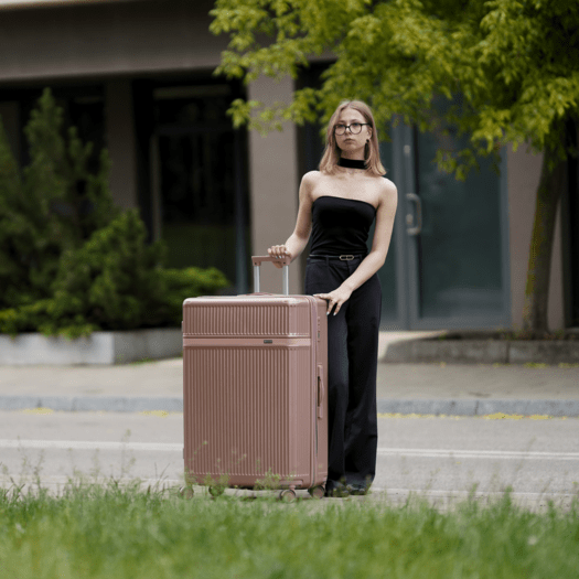 SUITCASE M 24   STL945 ABS DARK GREY