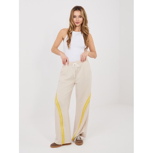 Spodnie dresowe-IT-DR-22168.66-beżowy 2