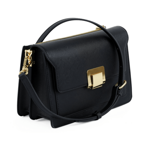 Torba weekendowa podr&oacute;żna sk&oacute;rzana Solier SL39 Astrin czarna