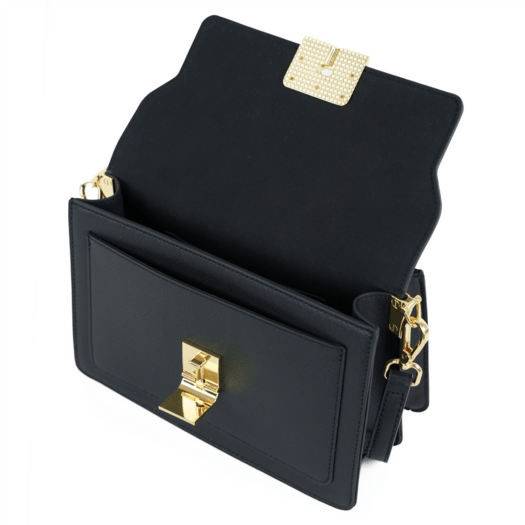 Torba weekendowa podr&oacute;żna sk&oacute;rzana Solier SL39 Astrin czarna 5