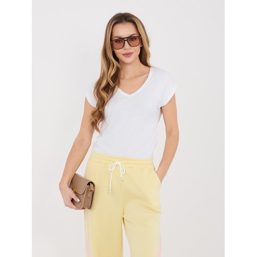 Spodnie dresowe-IT-DR-22168.66-jasny ż&oacute;łty