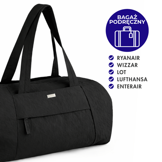 Sports Fabric Fitness Bag Solier FB52 Lunea &ndash; Black 1