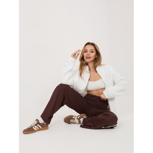 Spodnie dresowe-RV-DR-A1239.98-ciemny brązowy