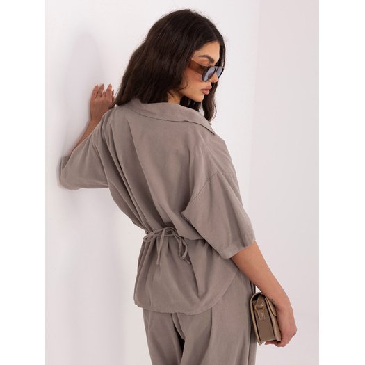 Koszula-IT-KS-FL10320.12-ciemny bezowy